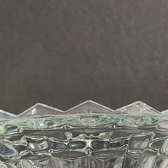 Vintage Indiana Glass Whitehall Cubist Design 3 Footed 10" Serving Bowl - Picture 5 of 10